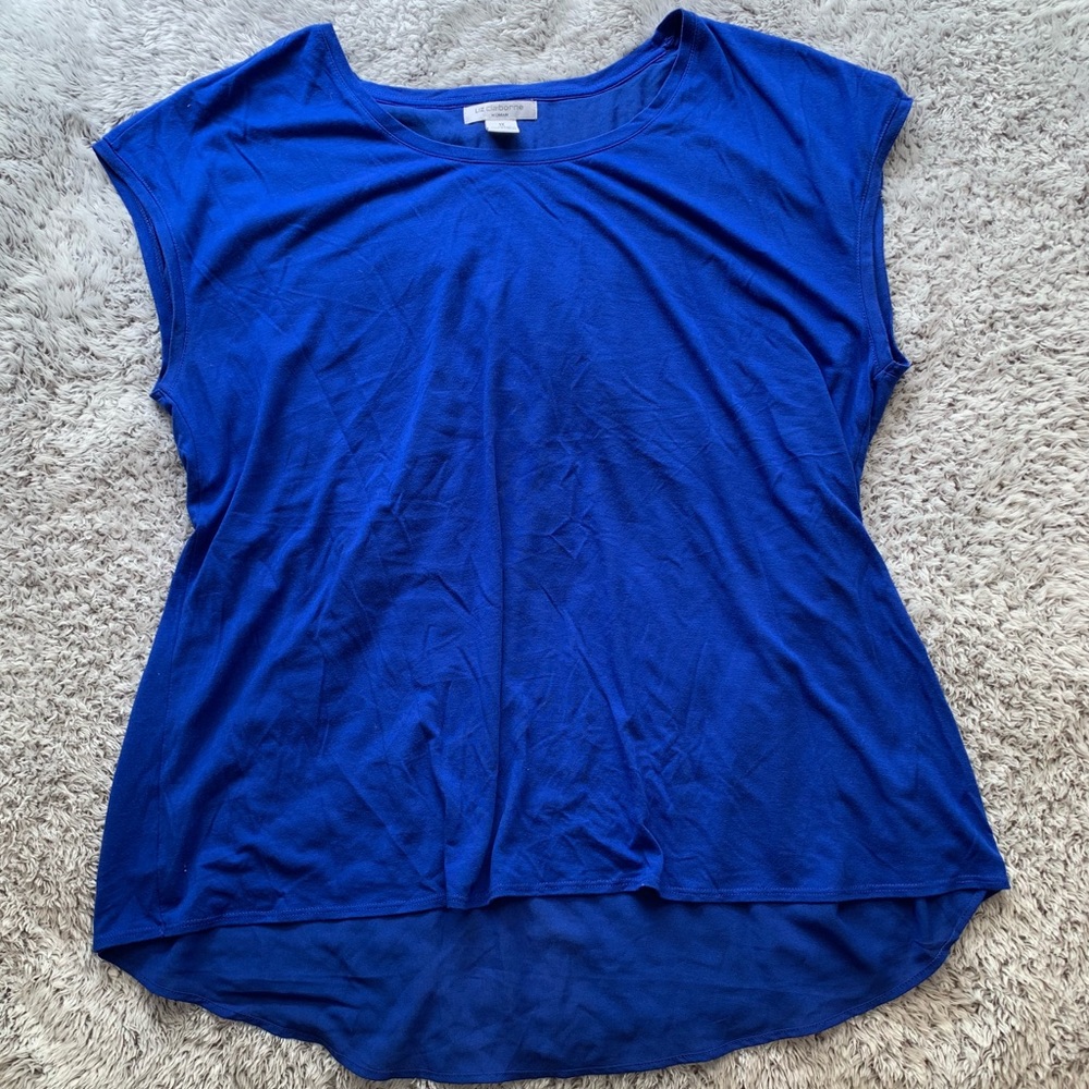 Women’s blue shirt